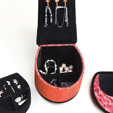 KWPZQEB High Heel Shoe Design Jewelry Box Display Jewel Case with 3 Hooks