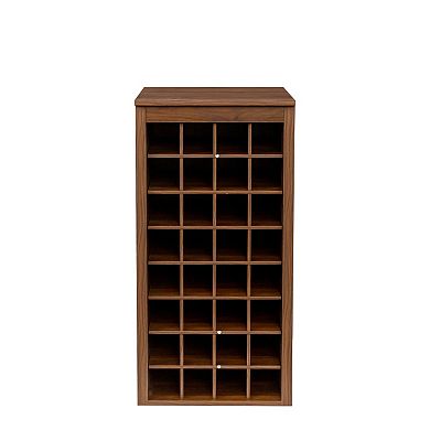 KWPZQEB Modern 32 Wine Bar Cabinet, Wooden Buffet Cabinet for Kitchen, Dining Room