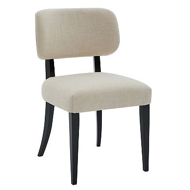 KWPZQEB Wooden Barrel-Shaped Backrest Upholstered Kitchen Chairs, 2PCS