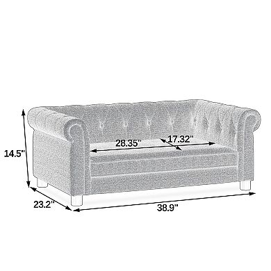 KWPZQEB Mid Century Modern Pet Bed for Small and Medium Dogs