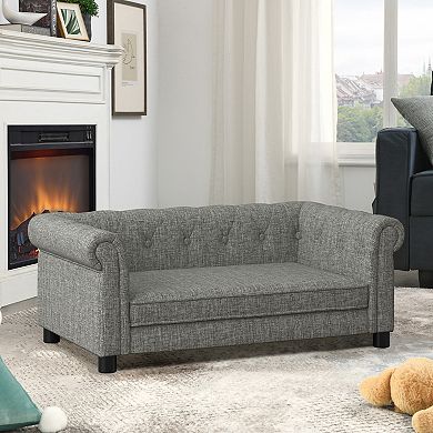KWPZQEB Mid Century Modern Pet Bed for Small and Medium Dogs
