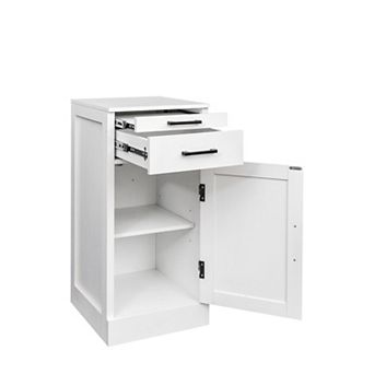 KWPZQEB Modern Bar Cabinet with Drawer, Wooden Buffet Cabinet with Shelf for Dining Room