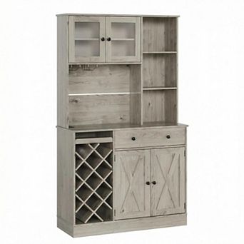 71-Inch Kitchen Hutch Cabinet with Storage