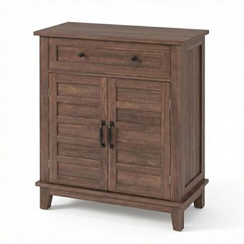 Farmhouse Sideboard Cabinet 3 tier Adjustable Storage Buffet with 7 Gears