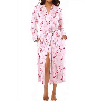 Ekouaer Kimono Robes for Women Long Lightweight Knit Bathrobe Shawl Soft Sleepwear Casual Ladies