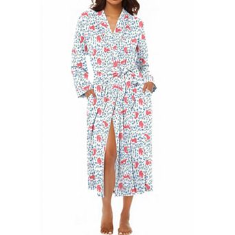 Ekouaer Kimono Robes for Women Long Lightweight Knit Bathrobe Shawl Soft Sleepwear Casual Ladies