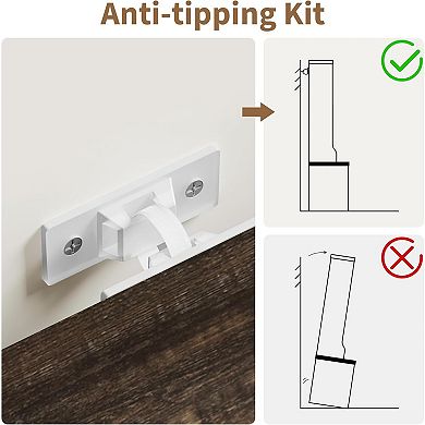 77" Farmhouse Hall Tree with Shoe Storage - 5 Hooks