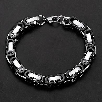 Invicta Jewelry Men's Polished Byzantine Chain Bracelet