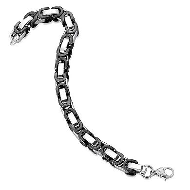 Invicta Jewelry Men's Polished Byzantine Chain Bracelet