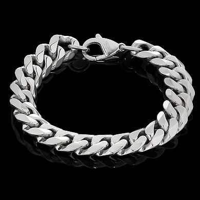 Invicta Jewelry Men's Polished Wide Curb Chain Bracelet