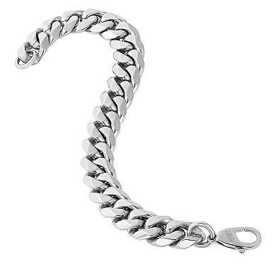 Invicta Jewelry Men's Polished Wide Curb Chain Bracelet