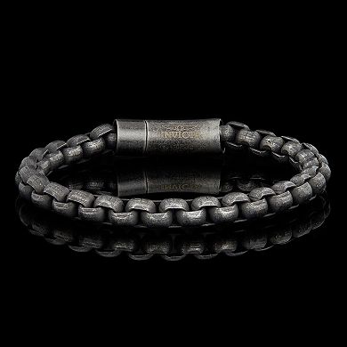 Invicta Jewelry Men's Polished Box Chain Cuff Bracelet