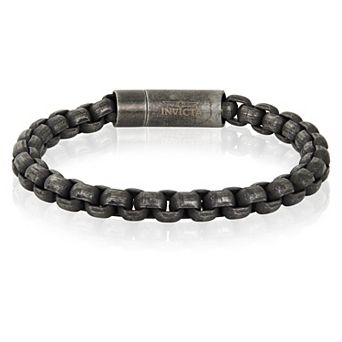 Invicta Jewelry Men's Polished Box Chain Cuff Bracelet