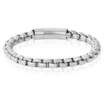 Invicta Jewelry Men's Polished Box Chain Cuff Bracelet