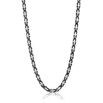 Invicta Jewelry Men's Polished Byzantine Chain Necklace