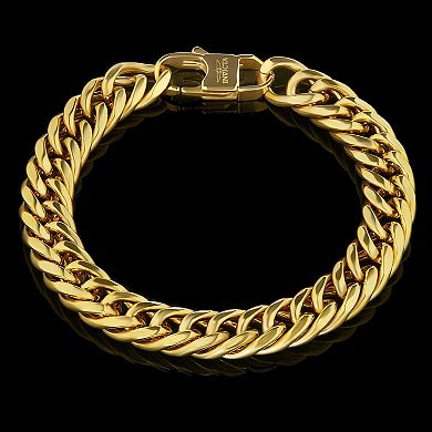 Invicta Jewelry Men's Double Curb Chain Bracelet