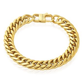 Invicta Jewelry Men's Double Curb Chain Bracelet