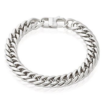 Invicta Jewelry Men's Double Curb Chain Bracelet
