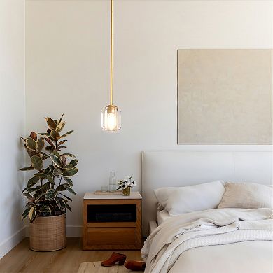 Elegant Solid Crystal Single Pendant Light for Modern Farmhouse Kitchen and Dining Rooms