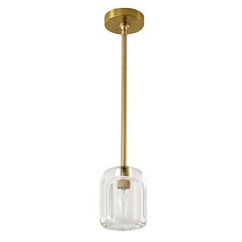 Elegant Solid Crystal Single Pendant Light for Modern Farmhouse Kitchen and Dining Rooms