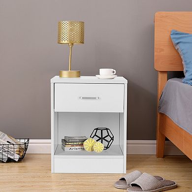 2-Piece Nightstands with Drawer Storage