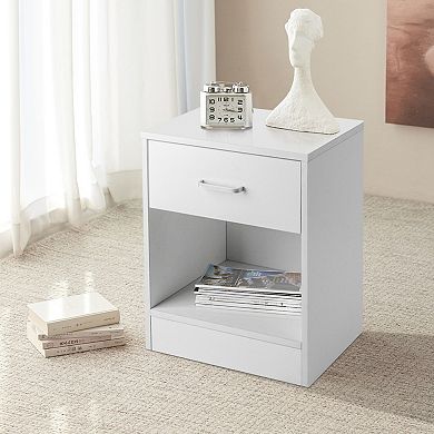 2-Piece Nightstands with Drawer Storage
