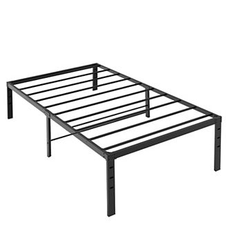 Simple Basic 18-Inch Metal Platform Bed Frame with Storage
