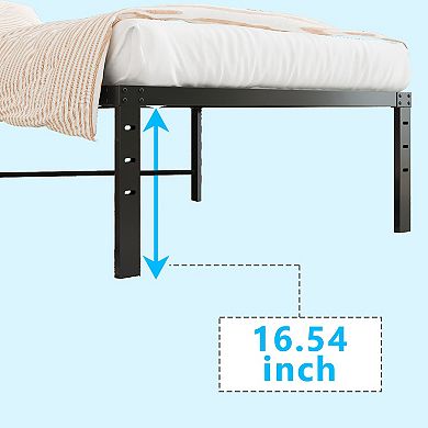 Simple Basic 18-Inch Metal Platform Bed Frame with Storage