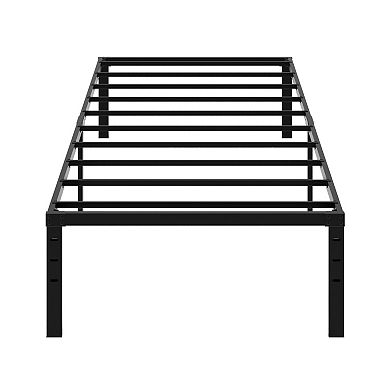 Simple Basic 18-Inch Metal Platform Bed Frame with Storage