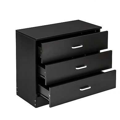 Modern Simple 3-Drawer Nightstand Table Dresser