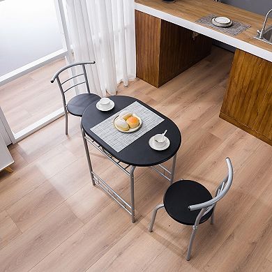 3-Piece PVC Breakfast Table and Chair Set