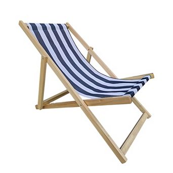 Populus Wood Outdoor Sling Lounge Chair