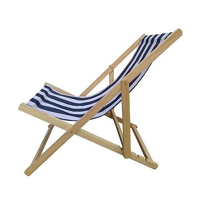 Populus Wood Outdoor Sling Lounge Chair