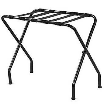 Portable Metal Folding Luggage Rack for Home and Travel