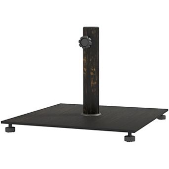 Bronze Metal Patio Umbrella Base for 1.5"1.9" Poles, Outdoor Deck or Pool Use