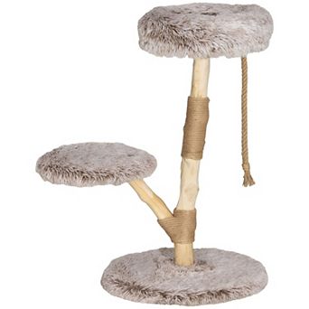 Cat Tree with Plush Bed, Scratching Post and Rope Toy for Indoor Cats