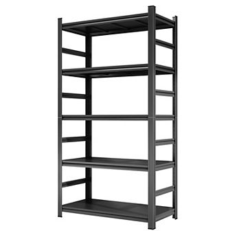 Tall Metal Storage Rack with 5 Adjustable Shelves for Garage, Workshop or Storage Room