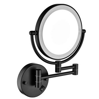 Two-Sided Wall-Mount Vanity Mirror with 3X Magnification and Touch LED Light