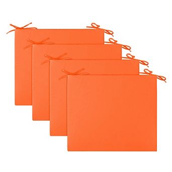 Unikome Set of 4 Outdoor Patio Seat Cushions, Water-Resistant Square Corner Chair Pads
