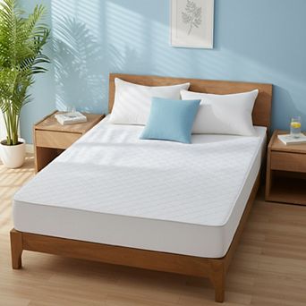 Unikome Cooling Stretch Knit Mattress Pad, Cool Touch Cover with Airy Mesh Gusset