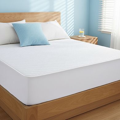 Unikome Cooling Stretch Knit Mattress Pad, Cool Touch Cover with Airy Mesh Gusset