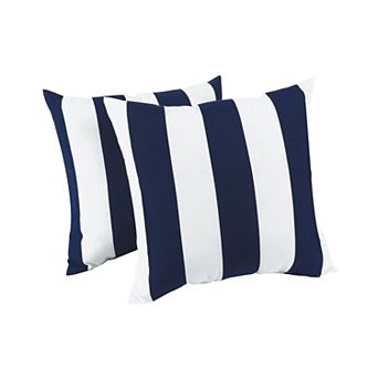 TOEMOA Set of 2 Outdoor Decorative Throw Pillows with Weather-Resistant Fabric