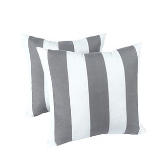 TOEMOA Set of 2 Outdoor Decorative Throw Pillows with Weather-Resistant Fabric