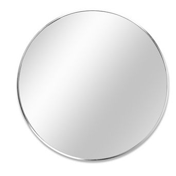TOEMOA 39 Inch Round Framed Wall Mirror for Bathroom and Living Space