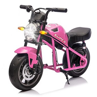TOEMOA XL Electric Toy Motorcycle for Kids with High-Speed Motor and Music Lights
