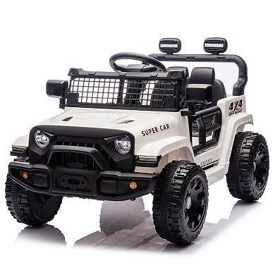 TOEMOA Electric Kids Ride-On Car with Remote Control and Music Features