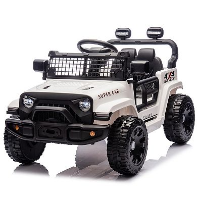 TOEMOA Electric Kids Ride-On Car with Remote Control and Music Features