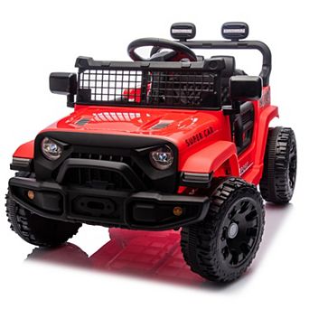 TOEMOA Electric Kids Ride-On Car with Remote Control and Music Features