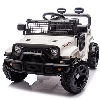 TOEMOA Electric Kids Ride-On Car with Remote Control and Music Features