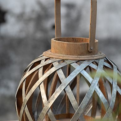 TOEMOA Decorative Lantern with Handle for Indoor Outdoor Home Garden Wedding